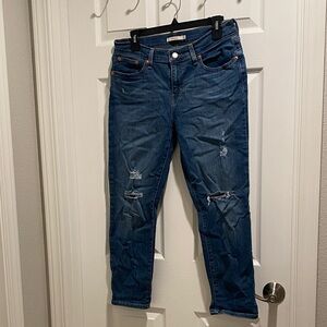 Levi’s Women's Blue Distressed Jeans